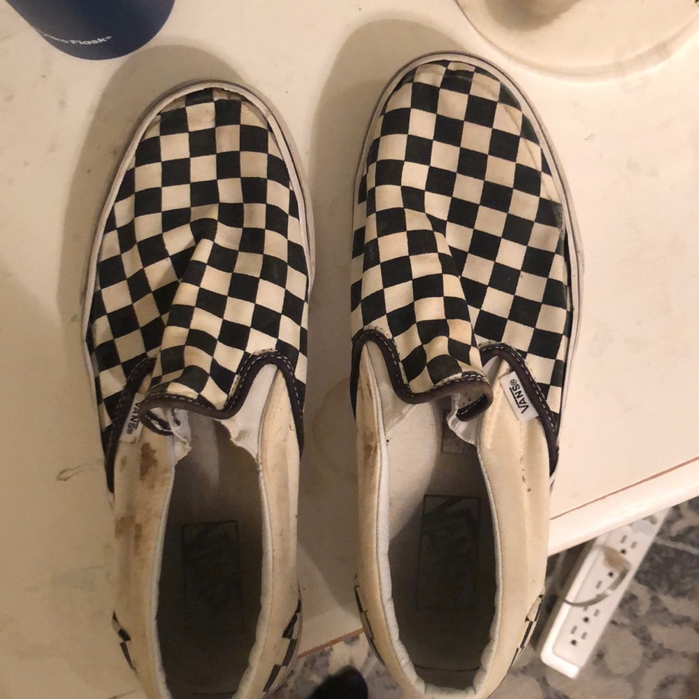 Women’s Slip on checkered vans